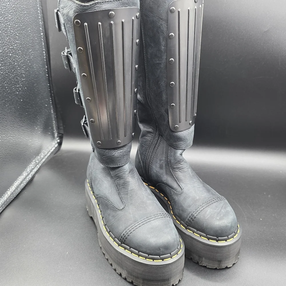 Dr. Martens Jadon Max Boot Hi Buckle Platforms